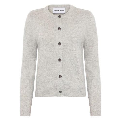 Kasjmier Crew Neck Cardigan Licht Grijs Emerson Renaldi , Gray , Dames