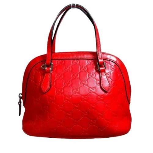 Pre-owned Leather gucci-bags Gucci Vintage , Red , Dames