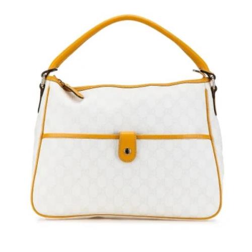 Pre-owned Fabric handbags Gucci Vintage , White , Dames