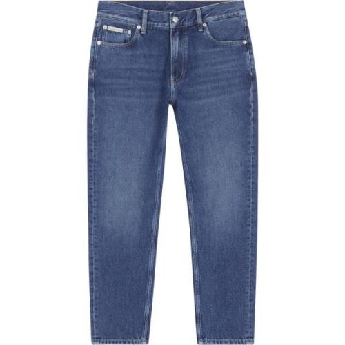 Relaxed Fit Blauwe Denim Jeans Calvin Klein , Blue , Heren