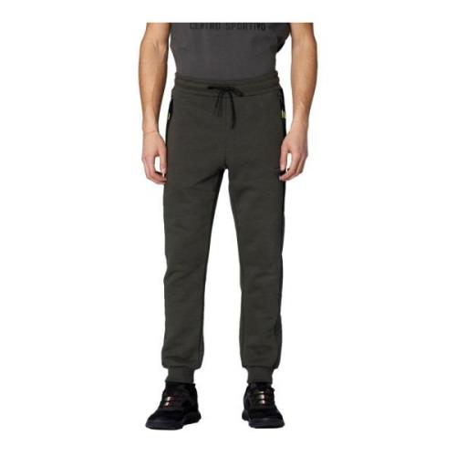 Militaire Stijl Sweatpants Groen met Mesh en Ripstop Aeronautica Milit...