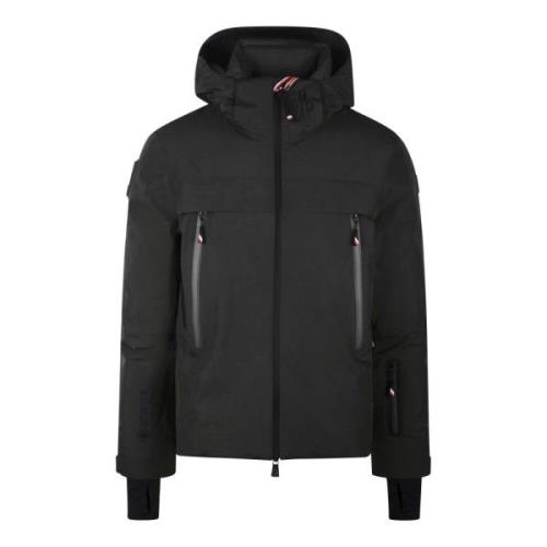 Technische Stof Hoodie met Recco® Technologie Moncler , Black , Heren