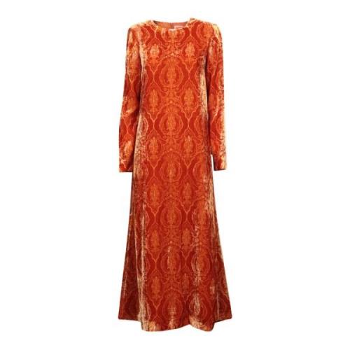 Oranje Elegant Jurk Aw24 La DoubleJ , Orange , Dames