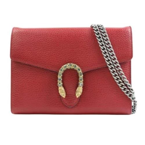 Pre-owned Leather gucci-bags Gucci Vintage , Red , Dames