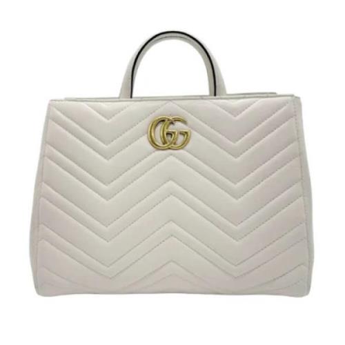 Pre-owned Leather gucci-bags Gucci Vintage , White , Dames