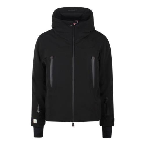 Gore-Tex Ski Jas met Veren Vulling Moncler , Black , Dames