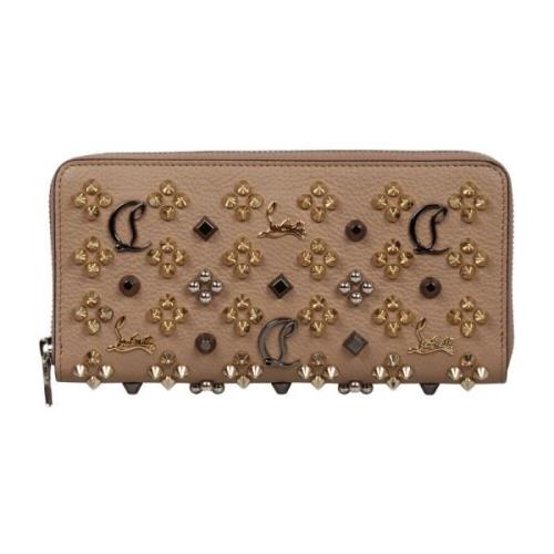 Studded Panettone Portemonnee Christian Louboutin , Brown , Dames