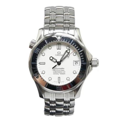 Pre-owned Stainless Steel watches Omega Vintage , White , Heren