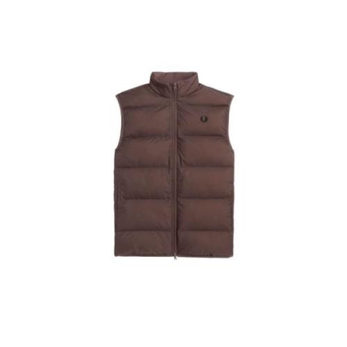 Mouwloos Vest voor Mannen Fred Perry , Brown , Heren