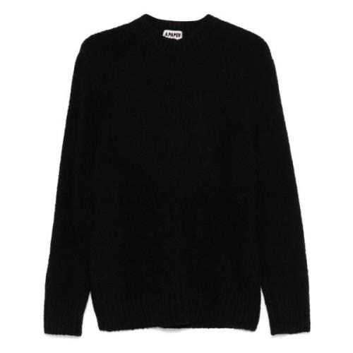 Nero Jumper voor een stijlvolle look A Paper Kid , Black , Heren