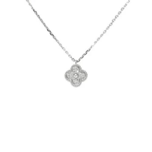 Pre-owned White Gold necklaces Van Cleef & Arpels Pre-owned , Gray , D...