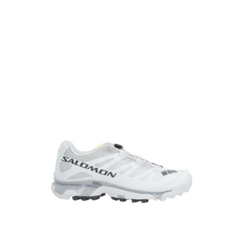 Lichtgrijze Lage Top Mesh Sneakers Salomon , White , Dames