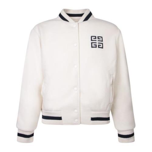 Witte Wollen Jas Elegante Stijl Givenchy , White , Dames