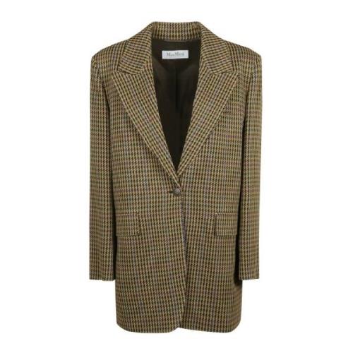 Kleurrijke Jersey Jas Max Mara , Brown , Dames