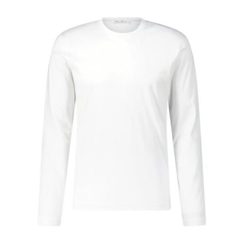 Comfortabele Katoenen Longsleeve Shirt Stefan Brandt , White , Heren