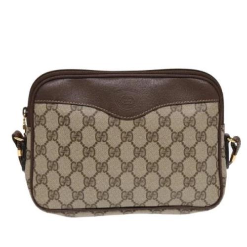 Pre-owned Leather gucci-bags Gucci Vintage , Beige , Dames