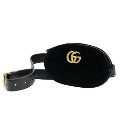 Pre-owned Velvet gucci-bags Gucci Vintage , Black , Dames