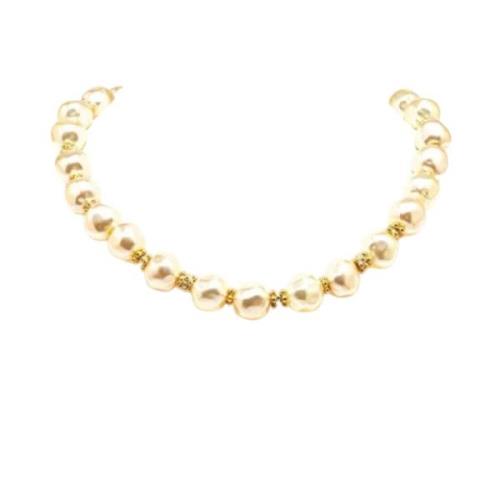 Pre-owned Pearl dior-jewelry Dior Vintage , Yellow , Dames