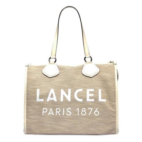 Natuurlijke Witte Tote Tas Lancel , Beige , Dames