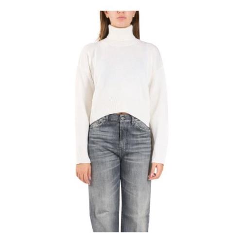 Wollen Coltrui Sweater Dondup , White , Dames