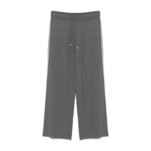 Gebreide Rechte Broek Antraciet Grijs Liu Jo , Gray , Dames