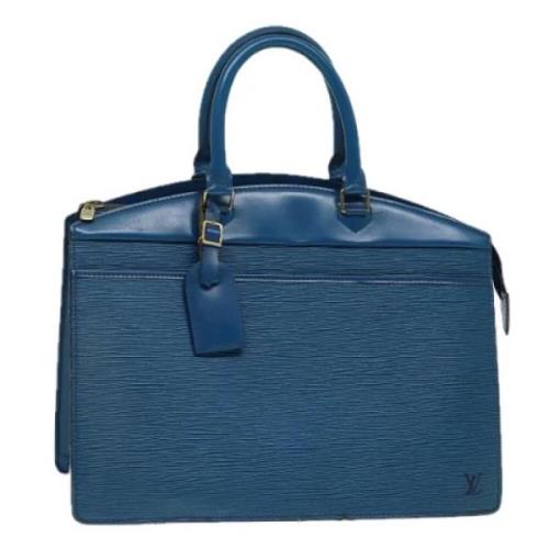 Pre-owned Leather handbags Louis Vuitton Vintage , Blue , Dames