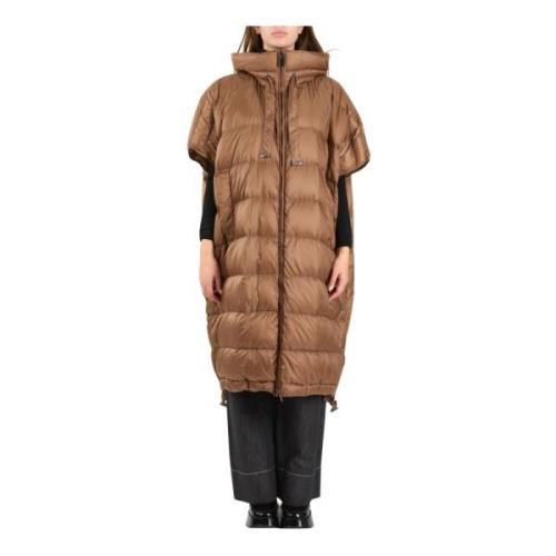 Waterafstotende Donsjas Seica Model Max Mara , Brown , Dames