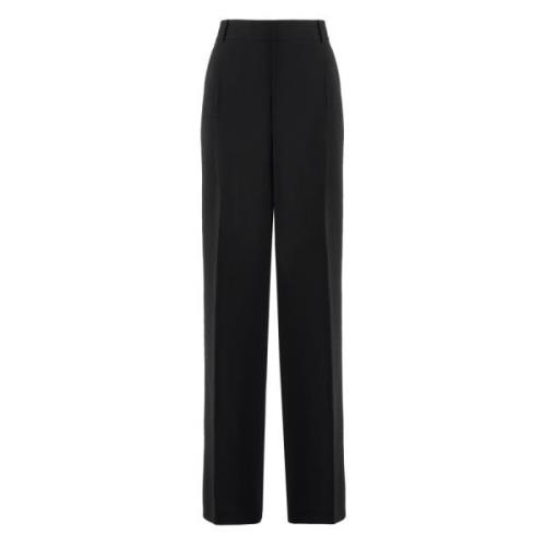 Elegante Crepe Broek met Achterzakken Michael Kors , Black , Dames