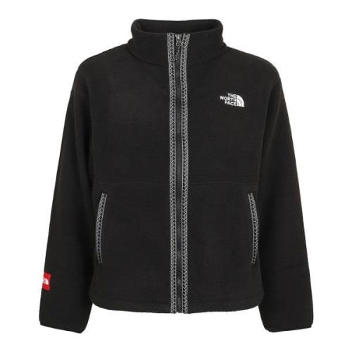 Zwarte Fleece Rits Jas The North Face , Black , Heren