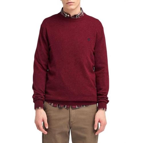 Bordeaux Merino Crew Sweater Timberland , Brown , Heren