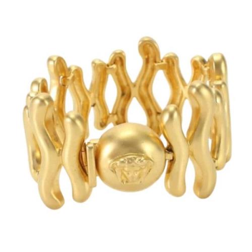 Pre-owned Metal bracelets Versace Pre-owned , Yellow , Dames