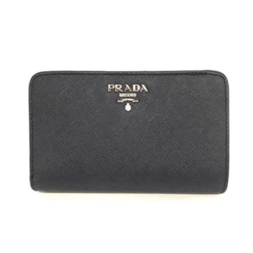 Pre-owned Fabric wallets Prada Vintage , Blue , Dames