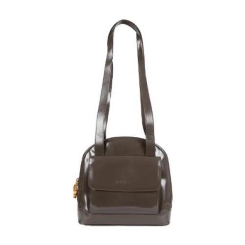 Pre-owned Leather gucci-bags Gucci Vintage , Brown , Dames