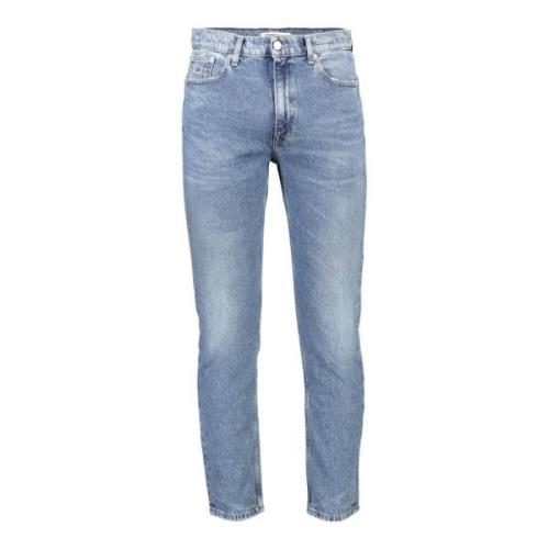 Blauwe Jeansbroek Tommy Hilfiger , Blue , Heren