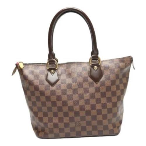 Pre-owned Canvas louis-vuitton-bags Louis Vuitton Vintage , Brown , Da...