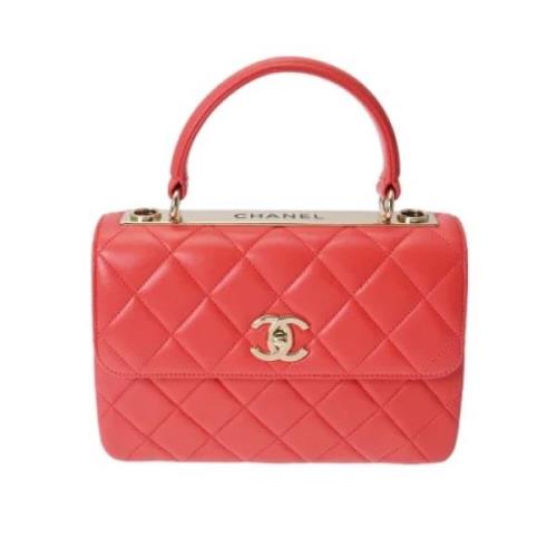 Pre-owned Leather chanel-bags Chanel Vintage , Pink , Dames