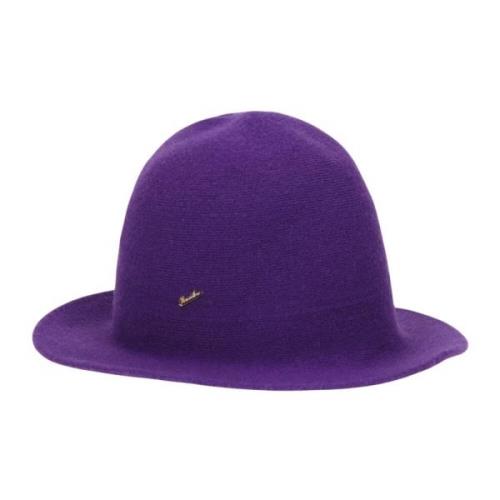 Eco-Cashmere Cloche Hat Borsalino , Purple , Unisex