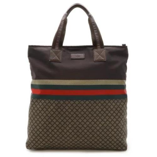 Pre-owned Leather gucci-bags Gucci Vintage , Brown , Dames