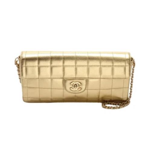 Pre-owned Leather chanel-bags Chanel Vintage , Yellow , Dames