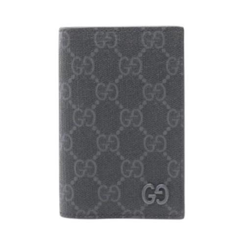 Pre-owned Canvas wallets Gucci Vintage , Gray , Dames