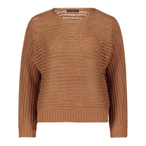 Glitterende Batwing Sweater met Boothals Betty Barclay , Brown , Dames