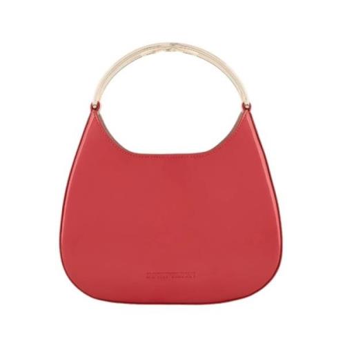 Stijlvolle Leren Portemonnee Emporio Armani , Red , Dames