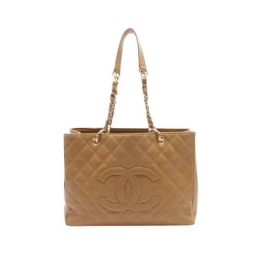 Pre-owned Leather chanel-bags Chanel Vintage , Brown , Dames