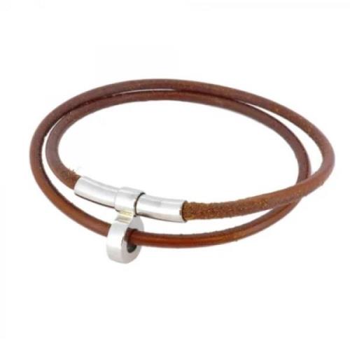 Pre-owned Metal bracelets Hermès Vintage , Brown , Dames