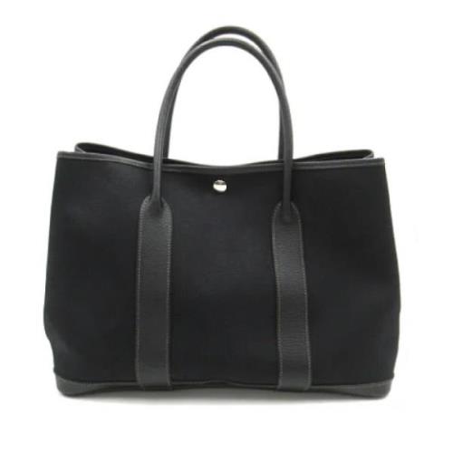 Pre-owned Leather handbags Hermès Vintage , Black , Dames