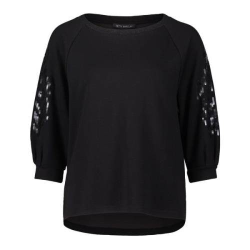 Limited Edition Geborduurde Sweatshirt Betty Barclay , Black , Dames