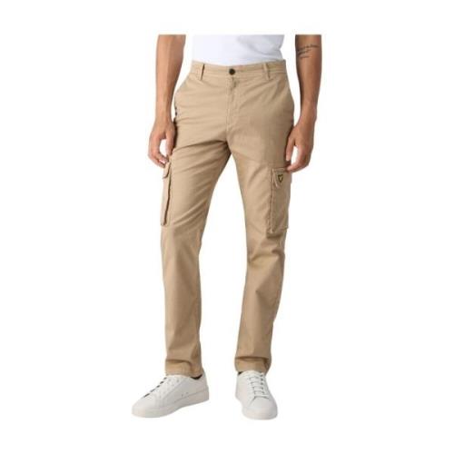 Beige Rits Knopen Broek Herfst/Winter Lyle & Scott , Beige , Heren