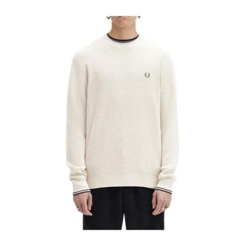 Wafelsteek Trui Fred Perry , Beige , Heren