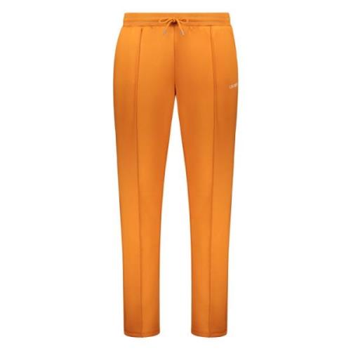 Tech Fabric Track Pants met Koord Les Deux , Orange , Heren