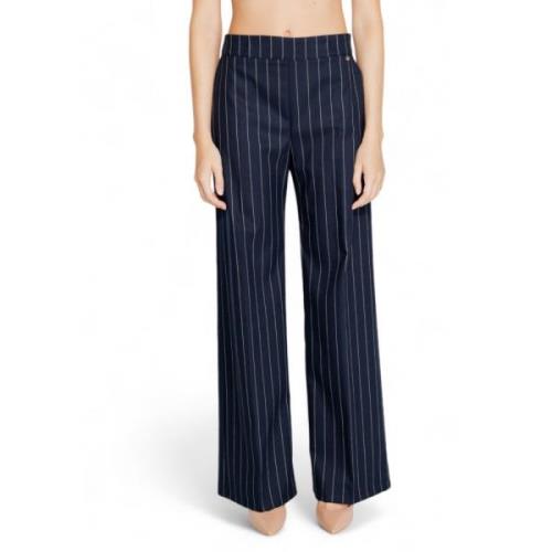 Blauwe Pinstripe Ritsbroek Rinascimento , Blue , Dames